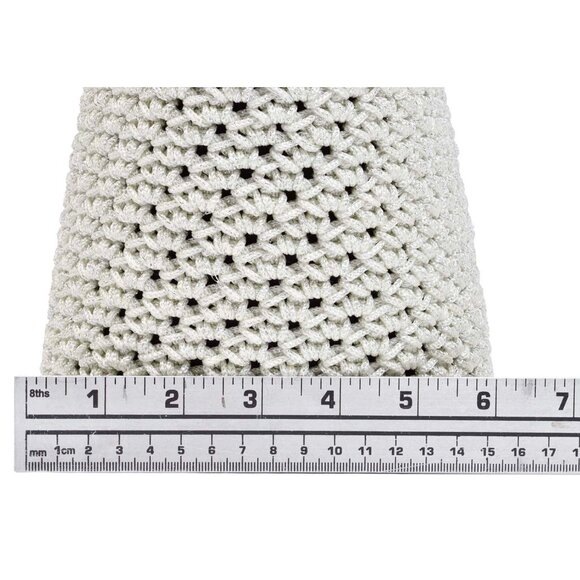 Beautiful Sparkly Hand Crocheted Tote with Matching Pouch - Picture 10 of 12